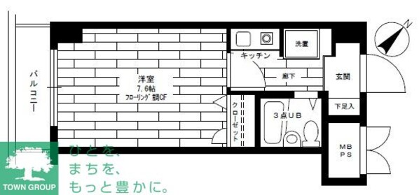 シティライブ多摩川の物件間取画像